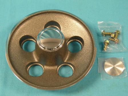 Ralley Wheel Center Cap - Small Bolt Pattern - Dark Argent Cone-shaped Cap. Comes with mounting hardware.
