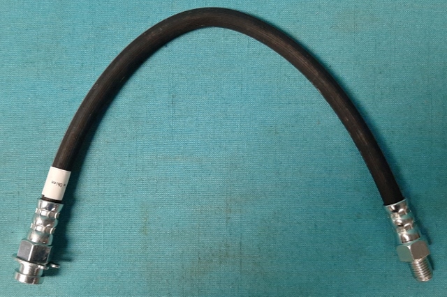 Rubber Brake Line - Rear drum - Body to Differential brake line (one per vehicle needed) - with no brass "Y" fitting included - for 7-1/4 rear end