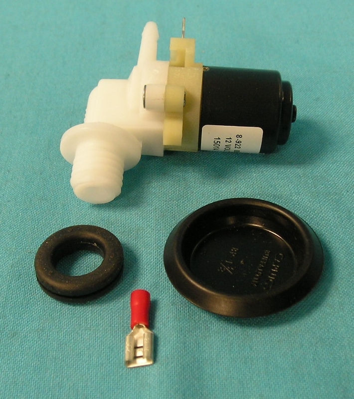 Windshield Washer Pump - aftermarket replacement pump for the years shown.  This pump is retained by a nut inside the washer jar;if your nut is missing,order part#TM-31975.Those that have '67-'74 b-bodies this is without speed control.