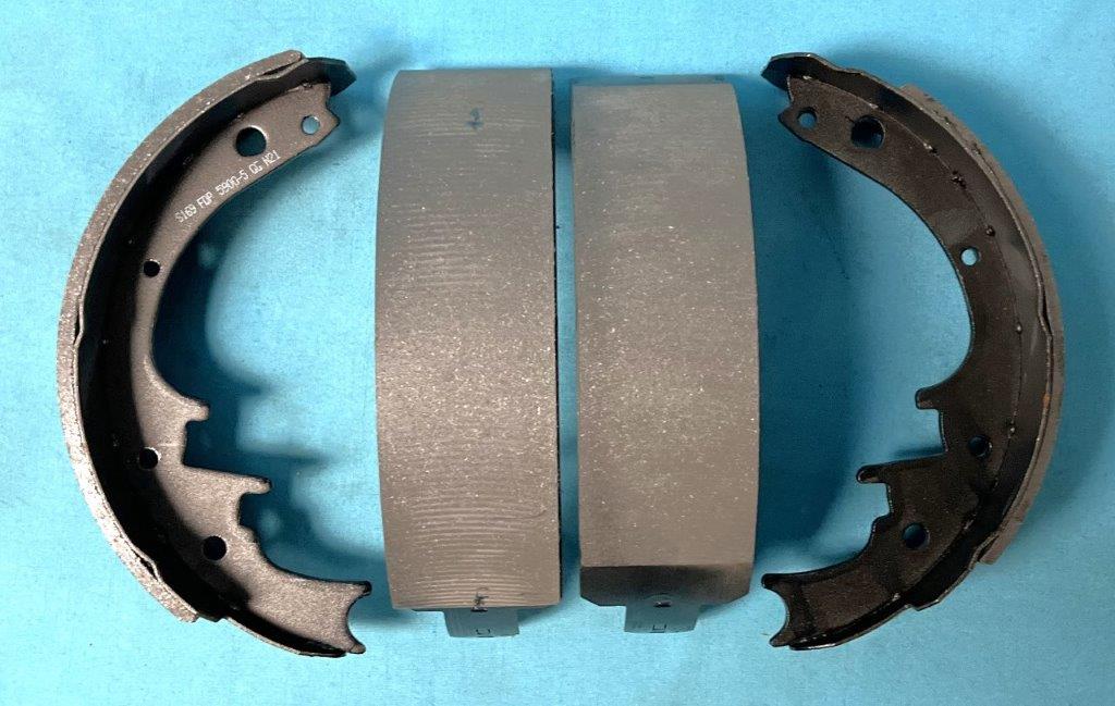 Organic Brake shoes, 10" x 2.50" REAR or FRONT. Price shown per SET.