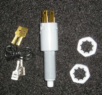 Brake Light Switch - Most older cars and trucks. 3/8" pipe thread (limited supply).
