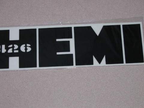 Air Cleaner Decal - HEMI 426