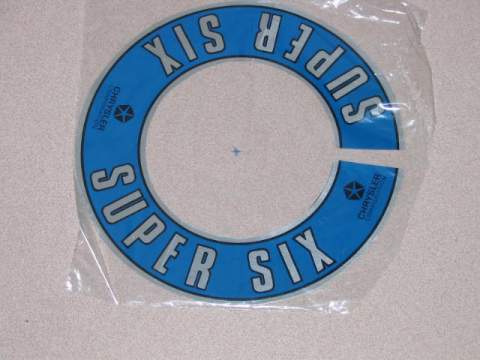 Air Cleaner Decal, Super Six Decal