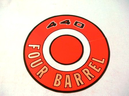 Air Cleaner Decal - 440 4bbl - Red