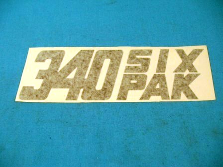 Challenger T/A "340 Six Pack" Front Fender Decal (pair)