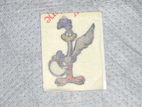 Deck lid/Inner door "Road Runner" bird.  For Dash glovebox.
