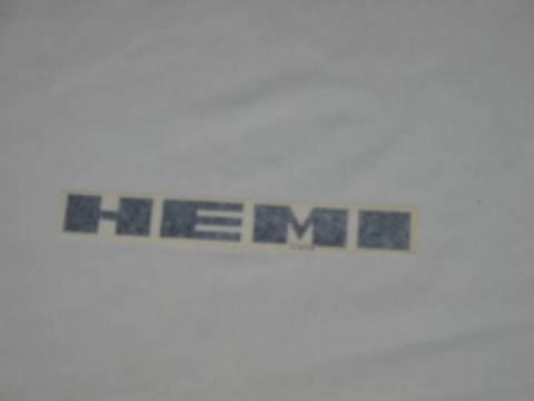 "HEMI" Fender Decal (black)