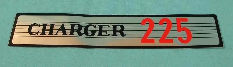 Air Cleaner Decal, Dodge Charger 225 Air Cleaner Decal..all Dodge Slant-Six vehicles....