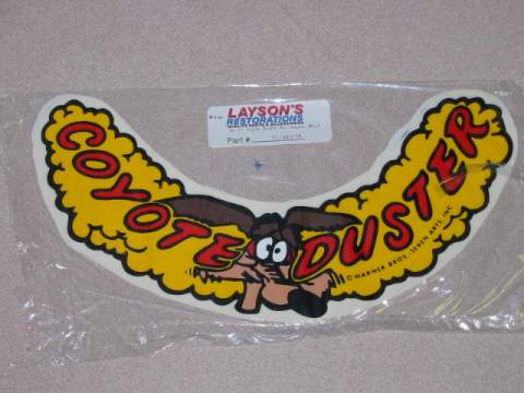 Air Cleaner Decal, Coyote Duster