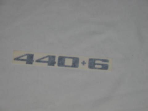 "440+6" Fender Decal (black)