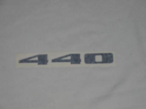 Road Runner "440" fender decal (black)