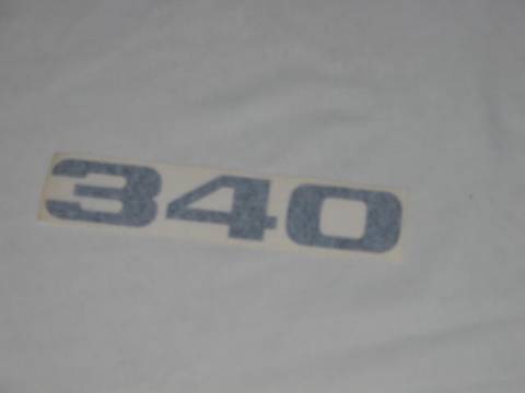 "340" Fender Decal (white)