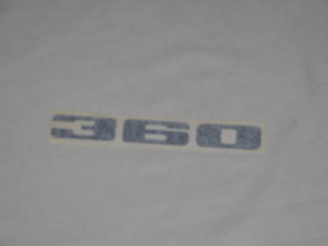 "360" Fender Decal - Black