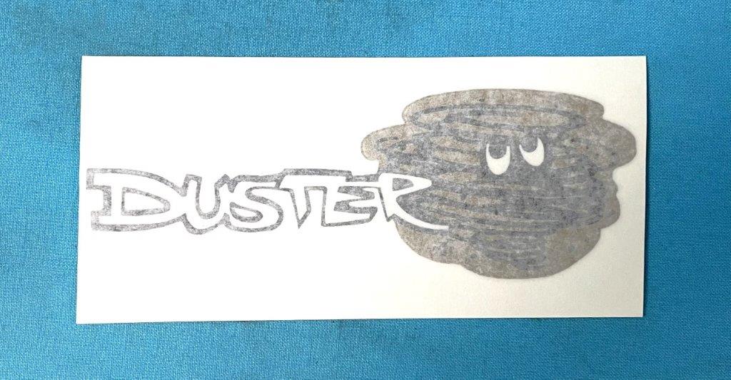 "Duster Cloud" Deck lid panel decal