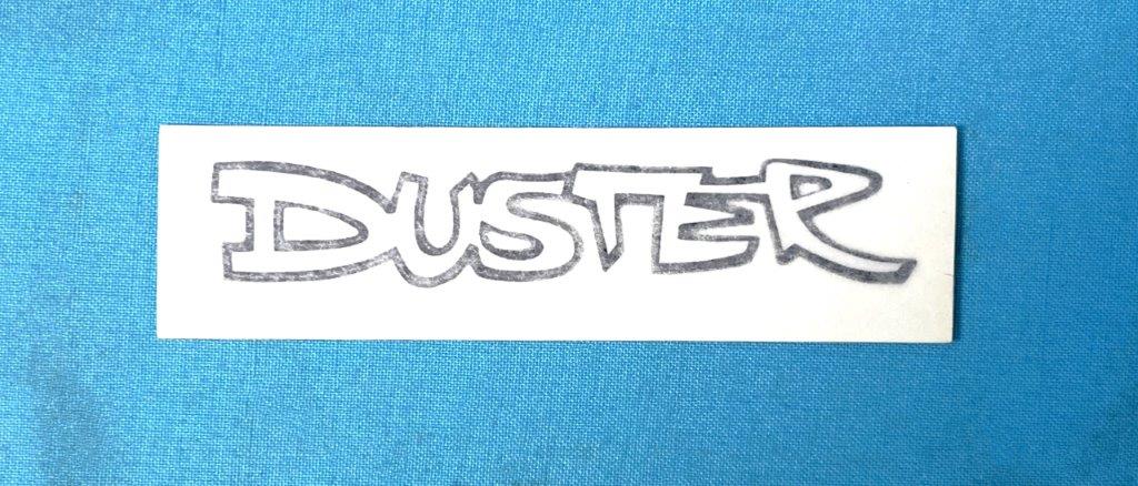 "Duster" Fender Decal