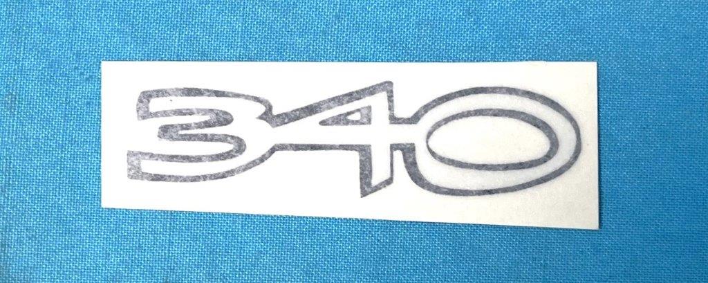 Duster "340" Fender Decal (use with OJ-DD0193)