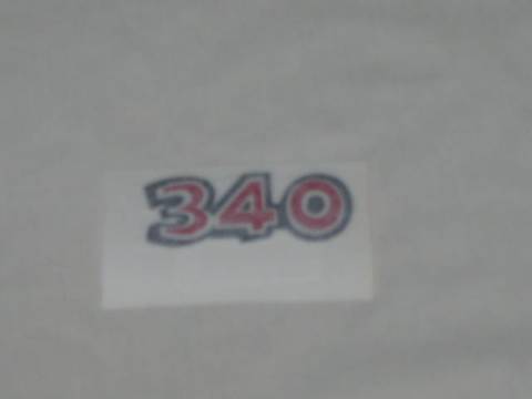 Demon "340" Deck Lid Decal (use with #OJ-DD0198)