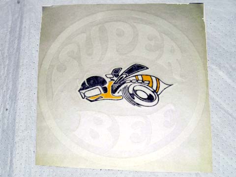 "SuperBee" Left Hand Quarter Panel Decal - White