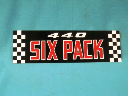 Air Cleaner 440 6 pak Decal
