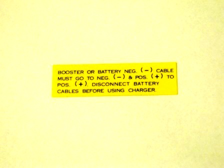 Battery Warning Decal (All)