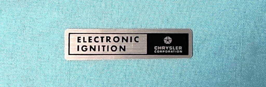 Electronic Ignition Decal (all)