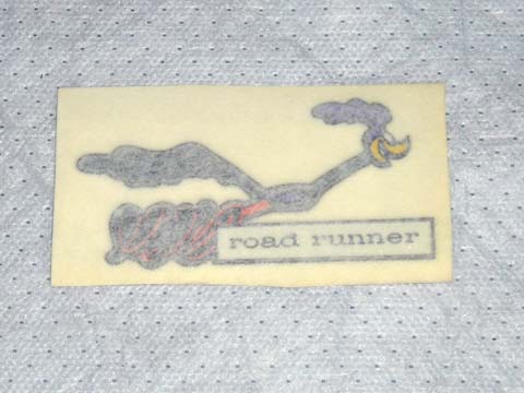 Deluxe deck trim panel "Road Runner" bird