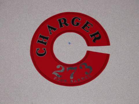 Air Cleaner Decal, Dart Charger 273