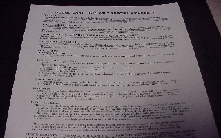 Dodge Dart GTS 440-Special warranty sticker