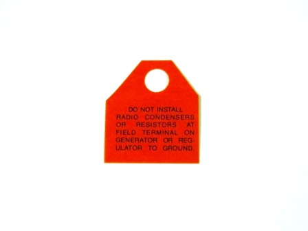 Generator Warning Tag (all)