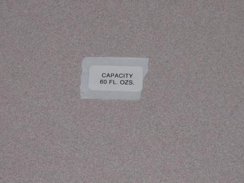 Windshield Washer Capacity Decal
