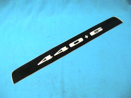 "440+6" Hood Bezel decal black with white numerals