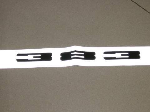 "383" Hood Bezel decal white with black numerals