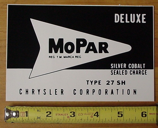 #27 Battery Decal