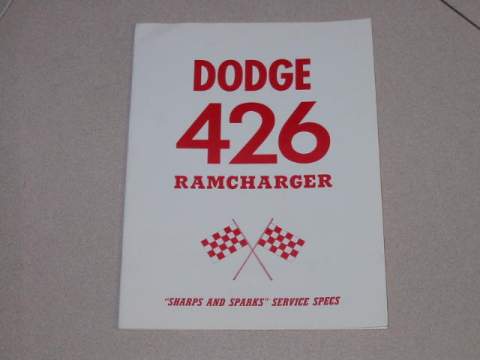 Dodge ramcharger specification & parts manual