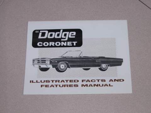 Illustrated Facts & Feature Man - Dodge Coronet/ Coronet R/T