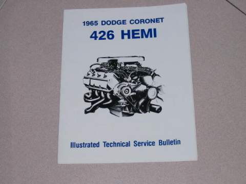 Dodge ramcharger 426-A hemi illustrated specifications & part number manual