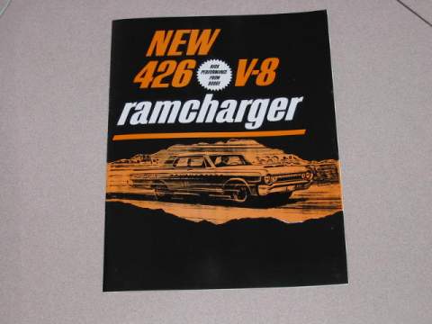 Dodge 426 ramcharger sales catalog