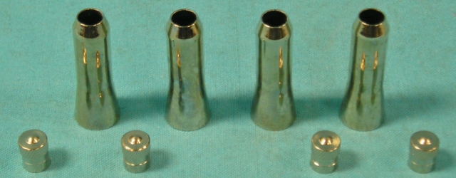 Valve Stem Caps - Long chromed valve stem - approx. 1-5/8" long (set of 4 only)