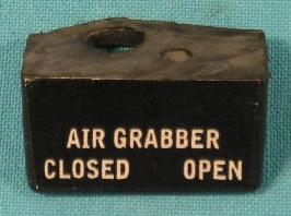 Dash Bezels, This is the black plastic bezel that says "AIR GRABBER CLOSED-OPEN" mounted under the dash to the right of the steering column and only on the cars with the fresh air hood option ie: air grabber hoods