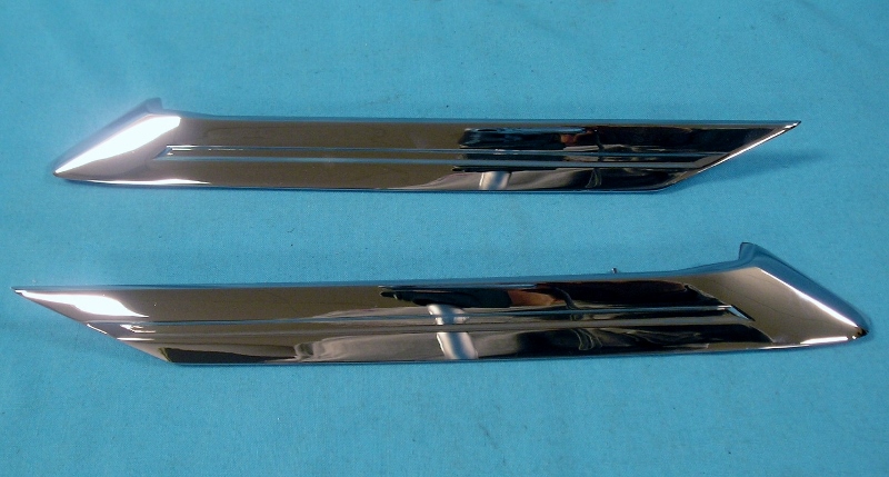 Vinyl Top Moldings (pair) - pot-metal reproductions - discount exempt