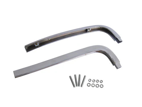 Quarter panel edge moldings (pot-metal reproductions) - Pair - discount exempt