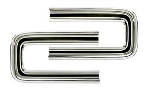 Tail "C" moldings - pot metal reprodutions (pair)