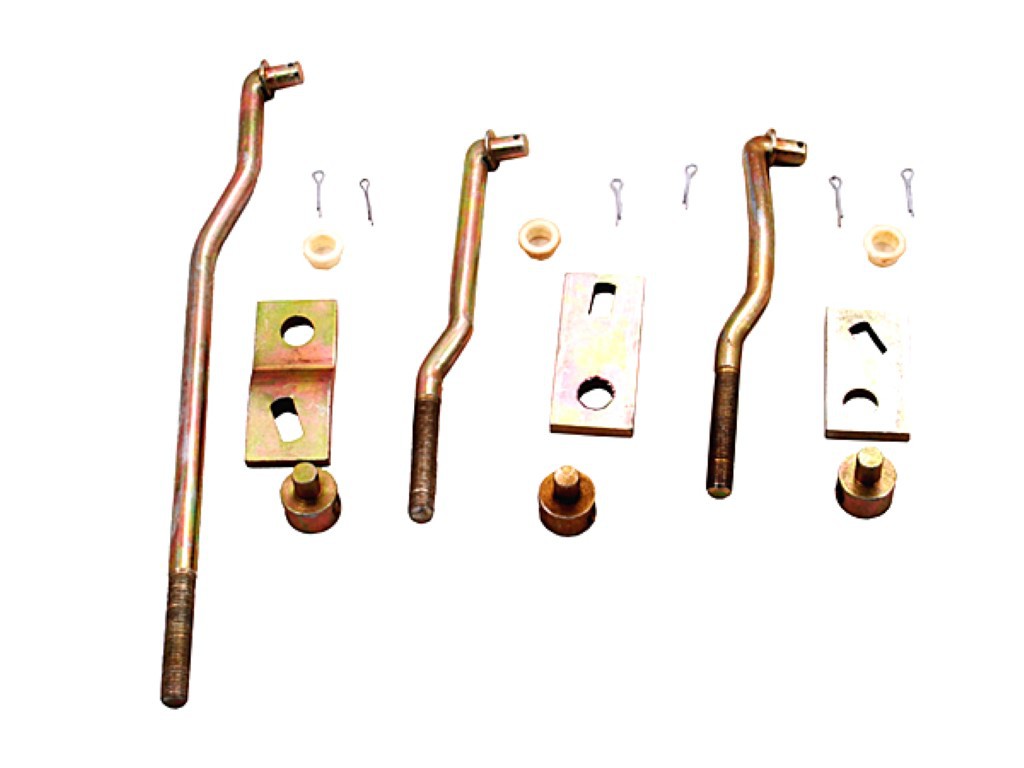 Shift Rod Lever Sets- 4 Speed Shift Rod Lever Set.  Comes with 3 levers, 3 swivels and 3 clips. - discount exempt