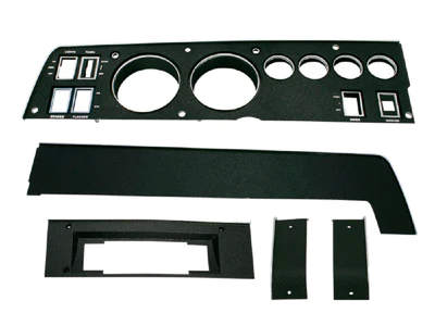 Black Dash Bezel set (5 pieces) for 8 Track Radio