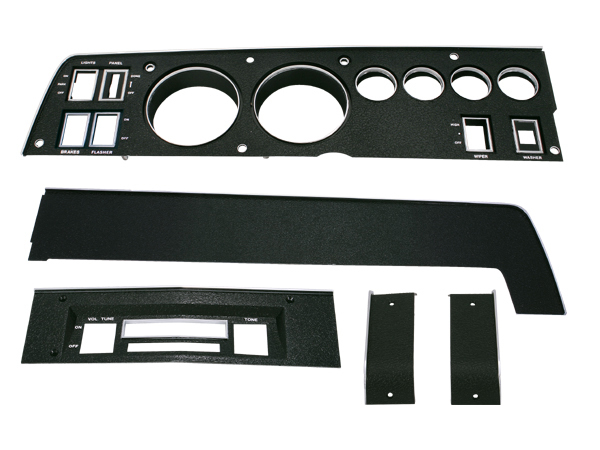 Black Dash Bezel Set – (2) end covers, radio bezel Glovebox bezel, Instrument bezel - Discount exempt