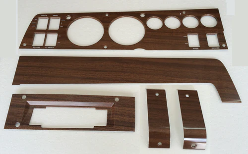 Woodgrain Ralley Dash bezel set with for 8  track