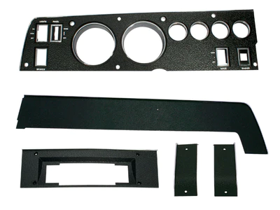 Black Dash Bezel set (5 pieces) for 8 Track Radio