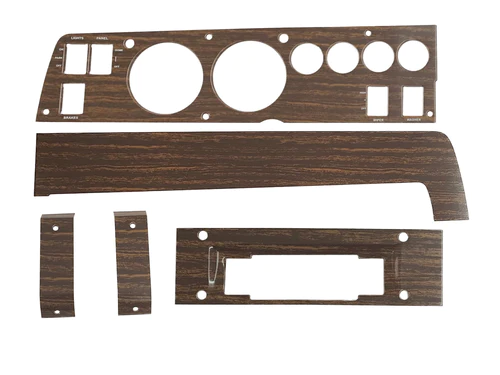 Woodgrain Ralley Dash bezel set with 8 track radio (3 piece kit - discount exempt