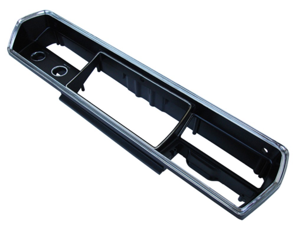 Dash Bezel - Tooling damaged on last run - out of stock if your seeing this.  May not fix tool - may be a discontinued part for us.  Look to restoration services we can restore original bezel to new as another option.