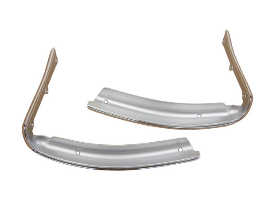 Front Fender edge moldings (pot-metal reproductions) - Pair (discount exempt)